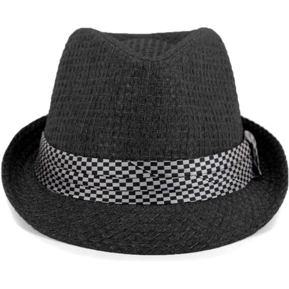 Unisex Short Brim Fedora -Hats for Men & Women + Straw Fedora Hats, Mesh Hats - Picture 4 of 8